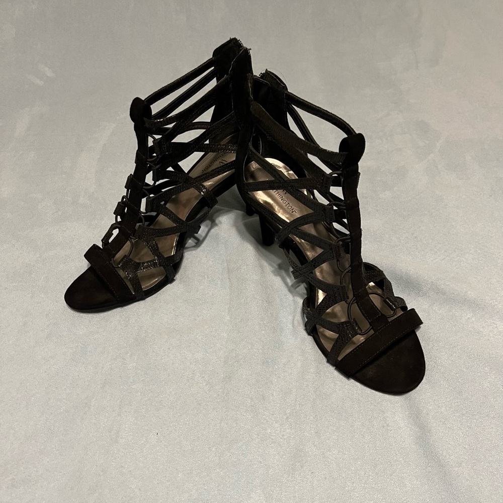 Black Strapped Heels